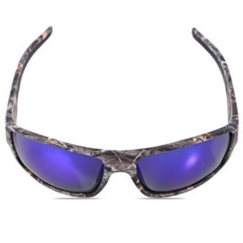 FISHING CAMOUFLAGE FRAME POLARIZED SUNGLASSES EYEGLASSESÂ  (BLUE)