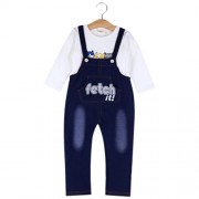 BABIES CASUAL COTTON BLEND T-SHIRT TWINSET (WHITE)