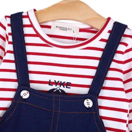 BABIES CASUAL COTTON BLEND T-SHIRT TWINSET (RED)