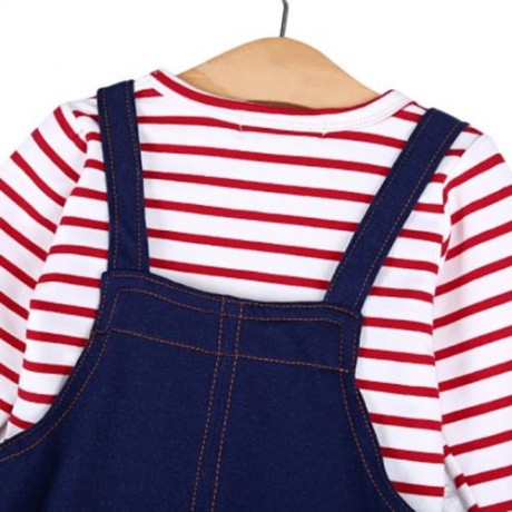 BABIES CASUAL COTTON BLEND T-SHIRT TWINSET (RED)