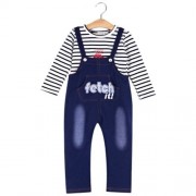 BABIES CASUAL COTTON BLEND T-SHIRT TWINSET (PURPLISH BLUE)