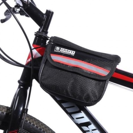 DUUTI WATER RESISTANT BICYCLE PHONE SCREEN FRONT TUBE BAG (RED)