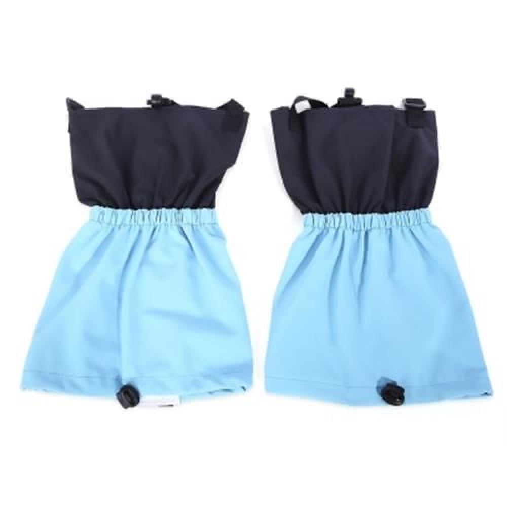PAIRED OUTDOOR WATER RESISTANT LEG SNOW GAITERS (LIGHT BLUE)