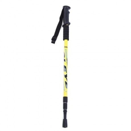 CLEYE 3 JOINT ANTI-SHOCK TREKKING STRAIGHT SHANK ALPENSTOCK (YELLOW)