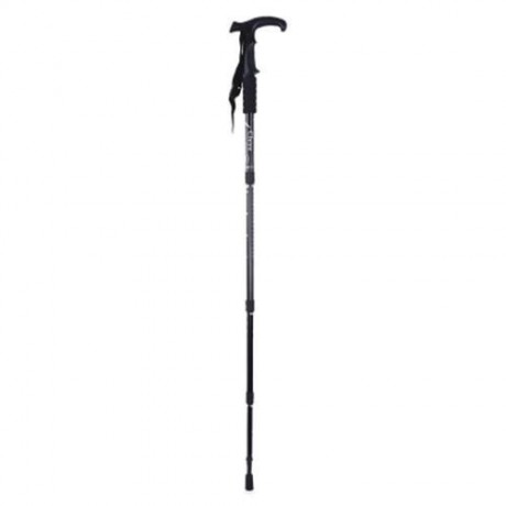 CLEYE TREKKING 4 JOINT ANTI-SHOCK T-HANDLE FOLDING ALPENSTOCK (BLACK)