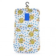 H-DWISS LARGE CAPACITY FLORAL PRINT MAKEUP STORAGE TOILET BAG (YELLOW)