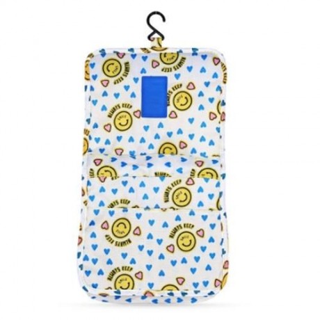 H-DWISS LARGE CAPACITY FLORAL PRINT MAKEUP STORAGE TOILET BAG (YELLOW)