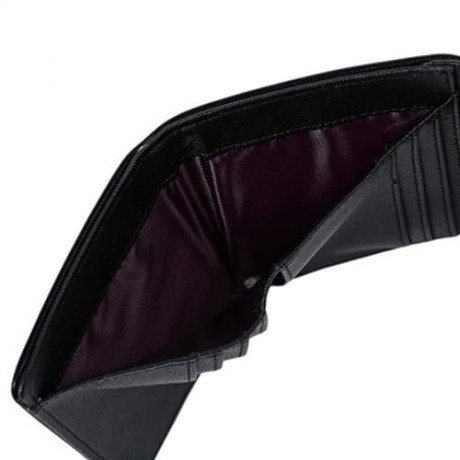 GUAPABIEN CASUAL SUN PATTERN EMBELLISHMENT HOLLOW OUT LADIES HASP WALLET (BLACK)