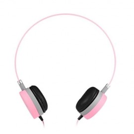 HOCO W3 COLORFUL STEREO WIRED 3.5MM HEADSET HEADPHONES (PINK)