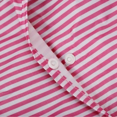 LARGE CAPACITY STRIPE STYLE STORAGE FOLDED TRAVEL BAG (PINK)