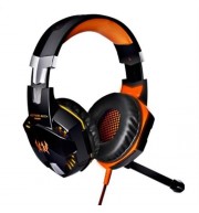 EACH G2000 GAMING HEADSET WITH HIDDEN MIC FOR COMPUTERS GAME (ORANGE)