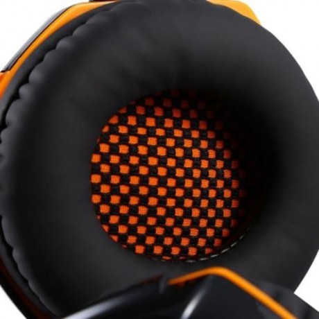 EACH G2000 GAMING HEADSET WITH HIDDEN MIC FOR COMPUTERS GAME (ORANGE)