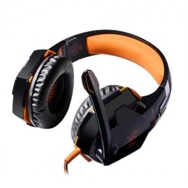 EACH G2000 GAMING HEADSET WITH HIDDEN MIC FOR COMPUTERS GAME (ORANGE)