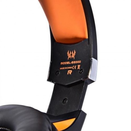 EACH G2000 GAMING HEADSET WITH HIDDEN MIC FOR COMPUTERS GAME (ORANGE)