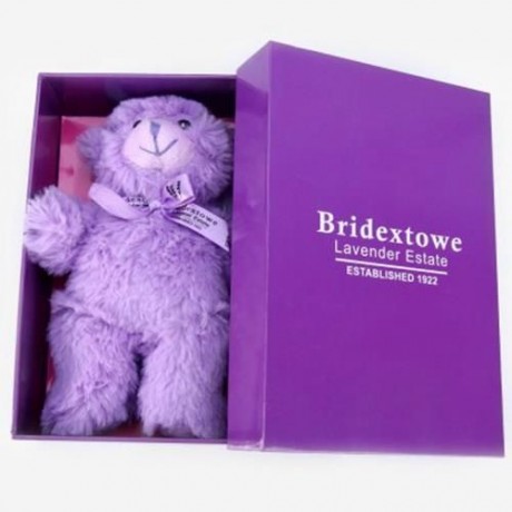 PC MATERIAL ROTATABLE LAVENDER BEAR BACK COVER CASE FOR IPHONE 6 PLUS - 5.5 INCHES (WHITE)