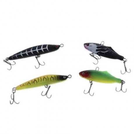 ILURE FISHING LURE BAIT CRANKBAIT WITH REGULUS LEAD (BLACK AND GREY)