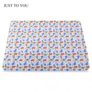 JUST TO YOU WATER RESISTANT CARTOON CHANGING PAD FOR BABIES (COLORMIX)