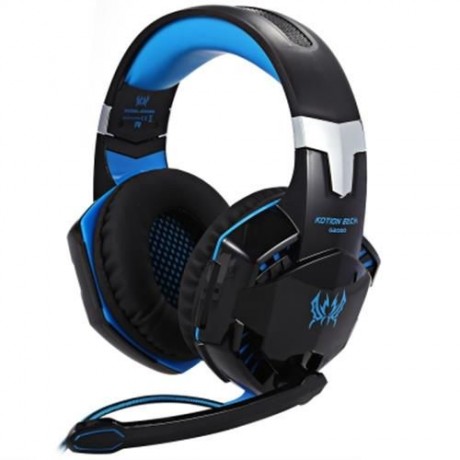 EACH G2000 GAMING HEADSET WITH HIDDEN MIC FOR COMPUTERS GAME (BLUE)