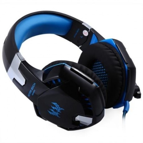 EACH G2000 GAMING HEADSET WITH HIDDEN MIC FOR COMPUTERS GAME (BLUE)