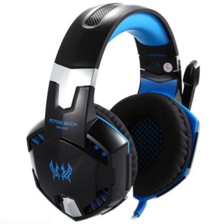EACH G2000 GAMING HEADSET WITH HIDDEN MIC FOR COMPUTERS GAME (BLUE)