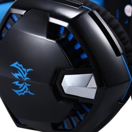EACH G2000 GAMING HEADSET WITH HIDDEN MIC FOR COMPUTERS GAME (BLUE)