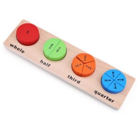 MUWANZI KIDS 3D WOODEN BUILDING BLOCK GEOMETRY MATCH TOY (COLORMIX)