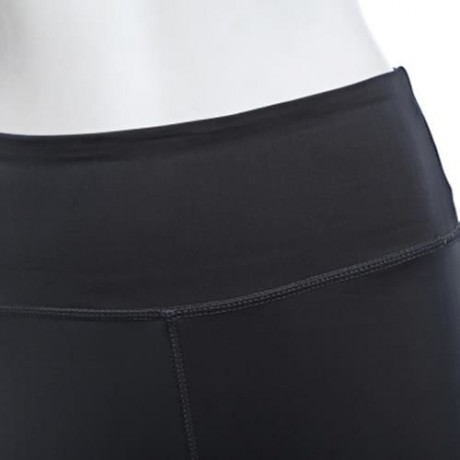 WOMEN SPORTS YOGA FITNESS RUNNING ELASTIC TIGHTS SLIM PANTS (BLACK AND GREY)