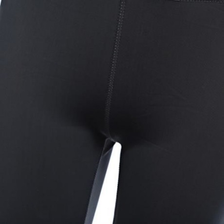 WOMEN SPORTS YOGA FITNESS RUNNING ELASTIC TIGHTS SLIM PANTS (BLACK AND GREY)