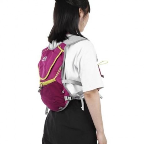 AONIJIE 8L UNISEX RUNNING BACKPACK WITH 1.5L WATER BAG (ROSE RED)