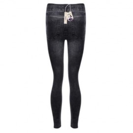 CASUAL HIGH WAIST RIPPED SKINNY WOMEN JEANS (BLACK)