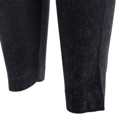 CASUAL HIGH WAIST RIPPED SKINNY WOMEN JEANS (BLACK)