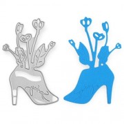 METAL FLOWER HIGH HEEL DIY CUTTING DIES STENCIL SCRAPBOOK ALBUM PAPER CARD EMBOSSING CRAFT