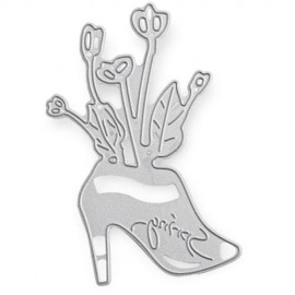 METAL FLOWER HIGH HEEL DIY CUTTING DIES STENCIL SCRAPBOOK ALBUM PAPER CARD EMBOSSING CRAFT