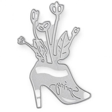 METAL FLOWER HIGH HEEL DIY CUTTING DIES STENCIL SCRAPBOOK ALBUM PAPER CARD EMBOSSING CRAFT