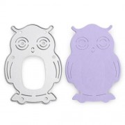 METAL OWL PATTERN DIY CUTTING DIES STENCIL SCRAPBOOK ALBUM PAPER CARD EMBOSSING CRAFT (SIL