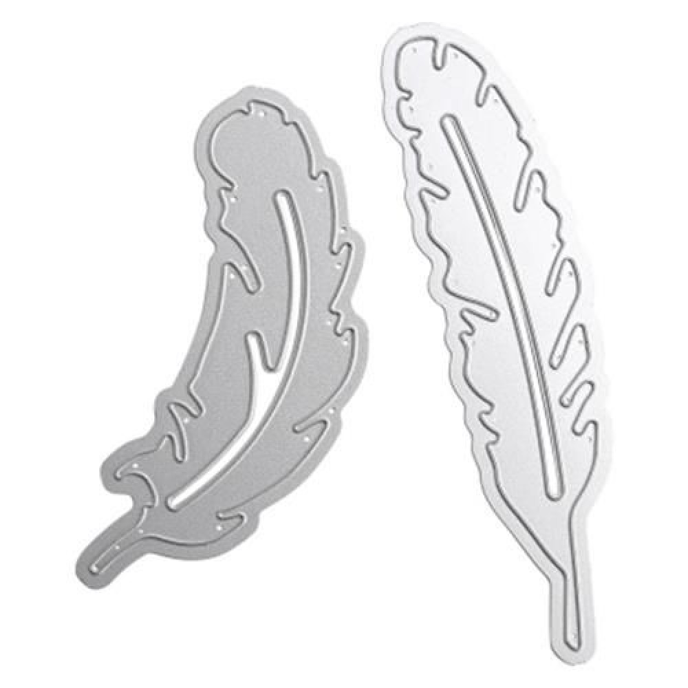 2PCS METAL FEATHERS DIY CUTTING DIES STENCIL SCRAPBOOK ALBUM PAPER CARD EMBOSSING CRAFT (S 2PCS METAL FEATHERS DIY CUTTING DIES STENCIL SCRAPBOOK ALBUM PAPER CARD EMBOSSING CRAFT (S