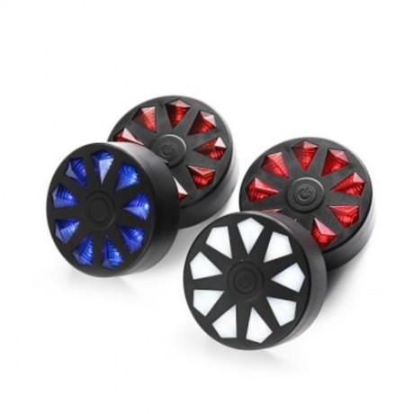 BICYCLE REAR LIGHT 9 DIAMOND TAILLIGHT LED FLASH LAMP (WHITE)