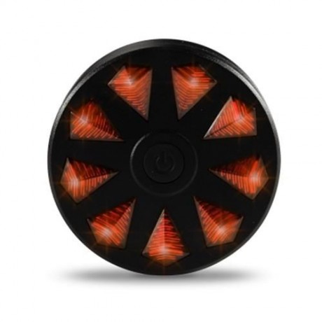 BICYCLE REAR LIGHT 9 DIAMOND TAILLIGHT LED FLASH LAMP (DEEP RED)