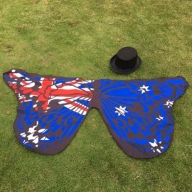 OUTDOOR AUSTRALIAN FLAG BUTTERFLY SCARF (ROYAL)