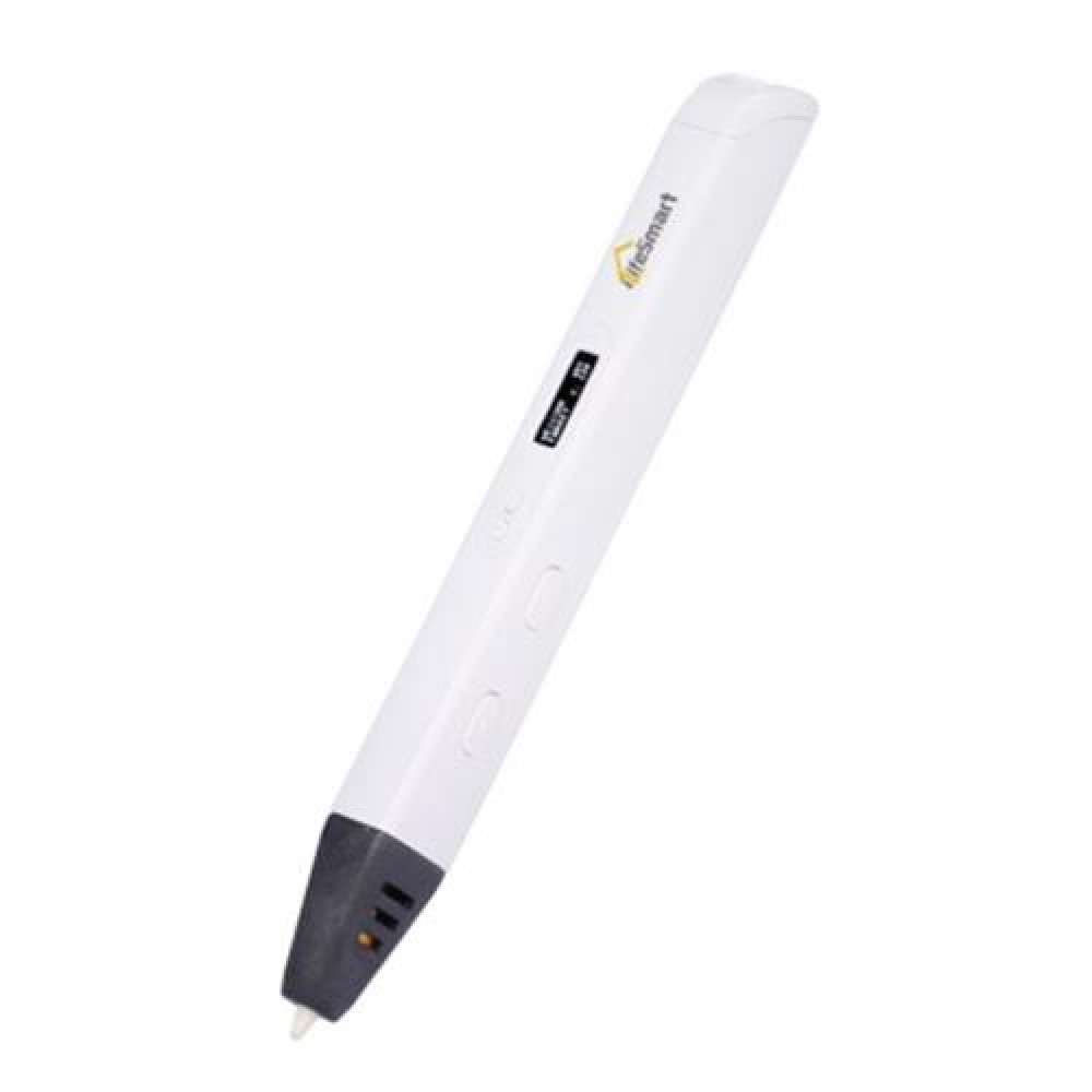 ILIFESMART 3D PRINTING PEN WITH OLED DISPLAY FOR DRAWING (WHITE)