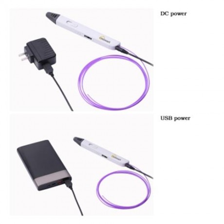 ILIFESMART 3D PRINTING PEN WITH OLED DISPLAY FOR DRAWING (WHITE)