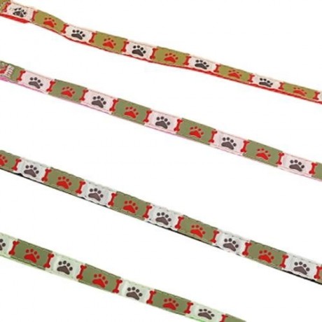 CASUAL ADJUSTABLE NYLON PET DOGS AND CATS HARNESS LEASH (RED)