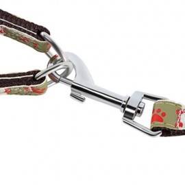 CASUAL ADJUSTABLE NYLON PET DOGS AND CATS HARNESS LEASH (COFFEE)