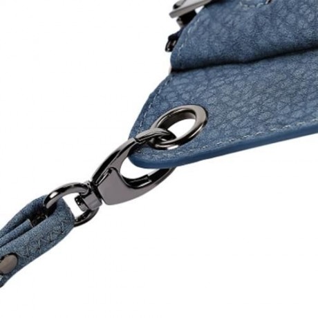 MULTI-FUNCTIONAL PU LEATHER HORIZONTAL TOTE WALLET (BLUE)