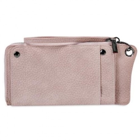 MULTI-FUNCTIONAL PU LEATHER HORIZONTAL TOTE WALLET (PINK)