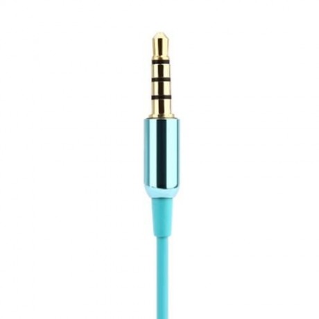 MOGCO M6 HIFI WIRED STEREO EARPHONES HEADPHONES (BLUE)