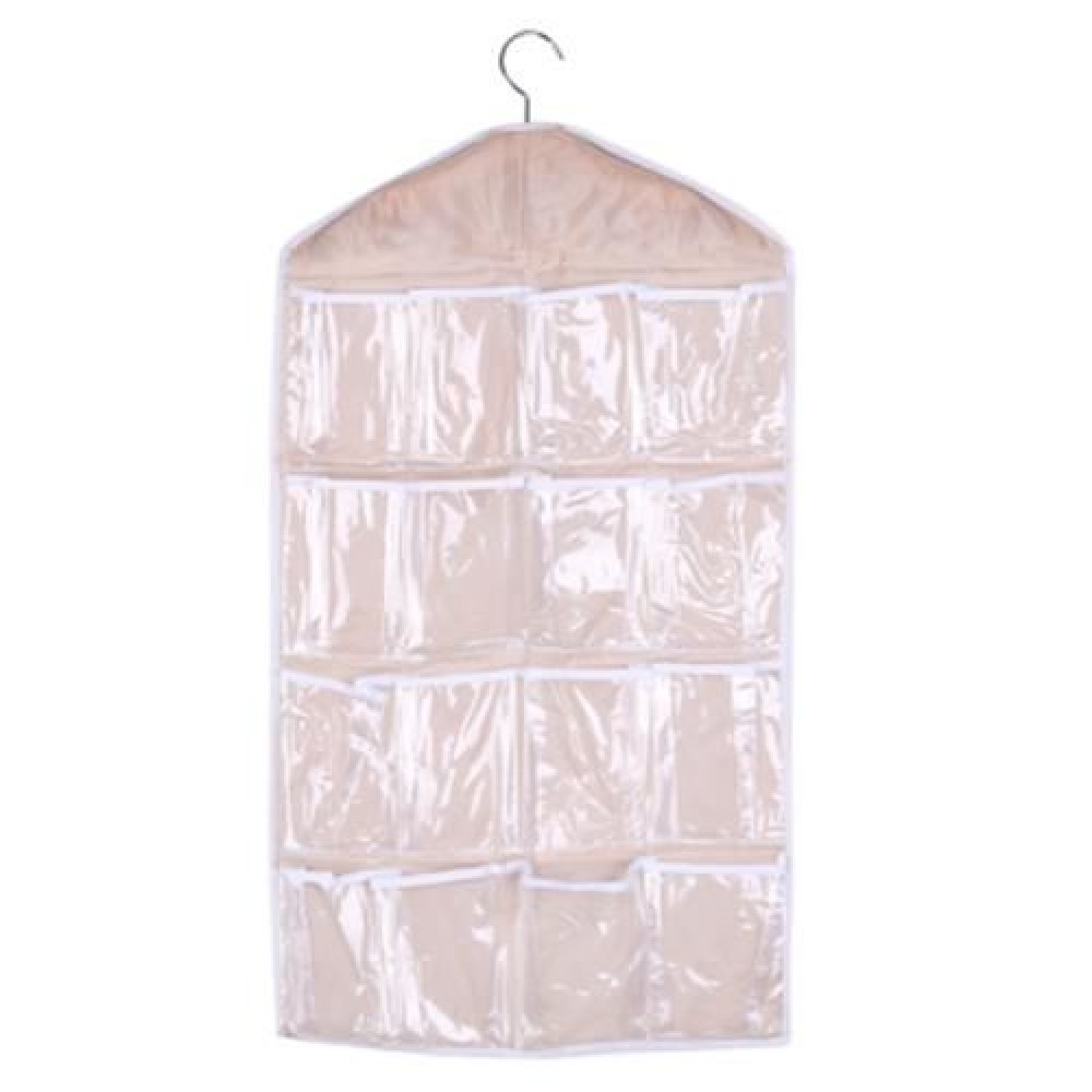 HOUSEHOLD SMALL ITEMS STORAGE PE HANGING WALL POCKET (GRAY)