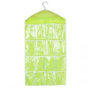 HOUSEHOLD SMALL ITEMS STORAGE PE HANGING WALL POCKET (GREEN)