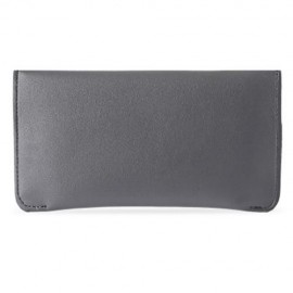 GUAPABIEN CONCISE DESIGN RIVET ELEMENT LEATHER LONG WALLET (GRAY)