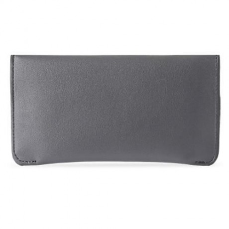 GUAPABIEN CONCISE DESIGN RIVET ELEMENT LEATHER LONG WALLET (GRAY)